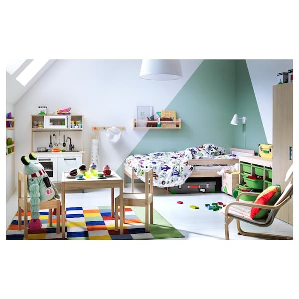 Ikea SNIGLAR - Bed frame with slatted bed base, beech, 70x160 cm