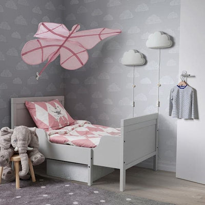 SNÖFINK - Bed canopy, butterfly/pink - best price from Maltashopper.com 70548181