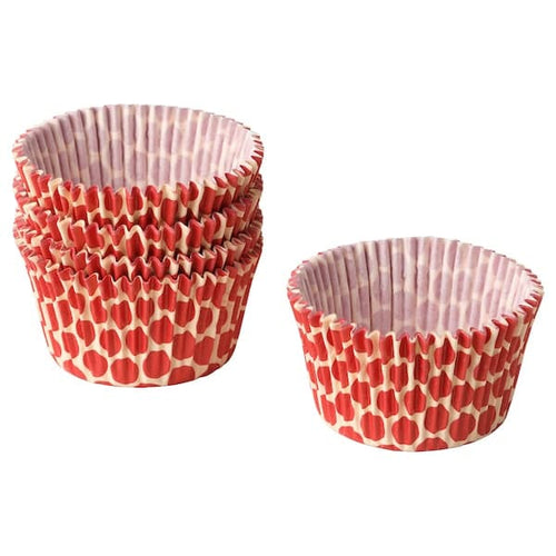 SNÖKRABBA - Baking cup, dotted/red