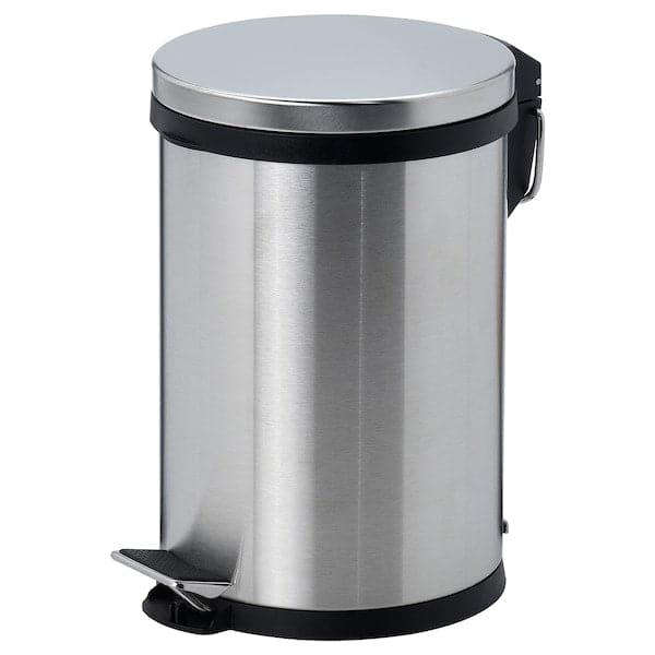 SNÖRPA - Pedal bin, stainless steel, 12 l