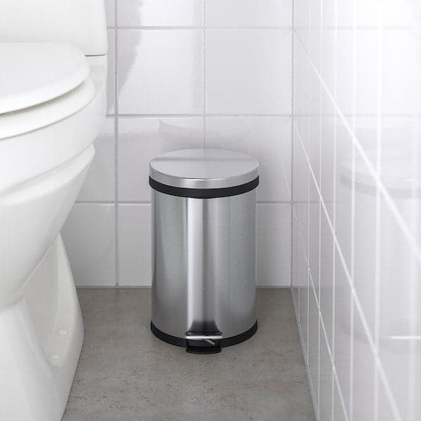 Ikea SNÖRPA - Pedal bin, stainless steel, 5 l