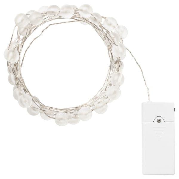 SNÖYRA - LED lighting chain with 40 lights, indoor/battery-operated silver-colour - best price from Maltashopper.com 10364759