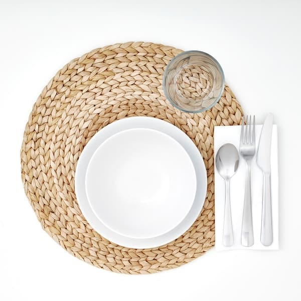 Ikea SOARÉ - Place mat, water hyacinth, 37 cm