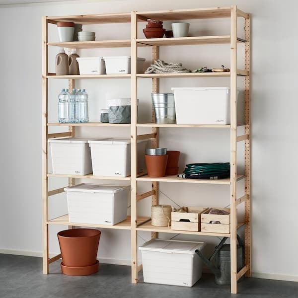 Ikea SOCKERBIT - Box with lid, white, 38x51x30 cm