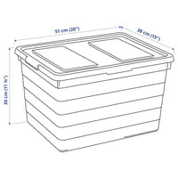 SOCKERBIT - Box with lid, white, 38x51x30 cm - best price from Maltashopper.com 80316067