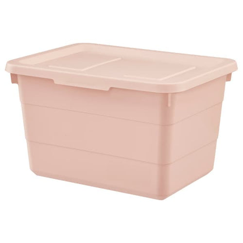 SOCKERBIT - Box with lid, pink, 19x26x15 cm
