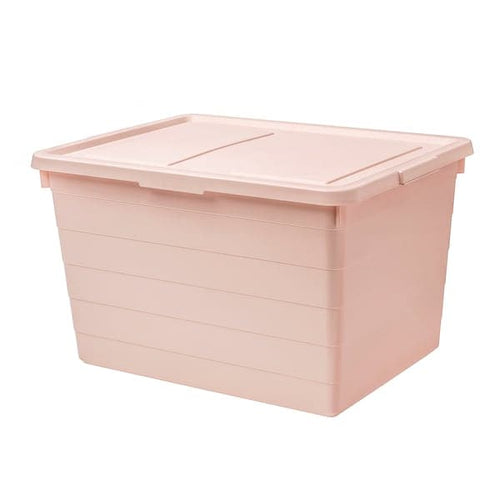 SOCKERBIT - Box with lid, pink, 38x51x30 cm