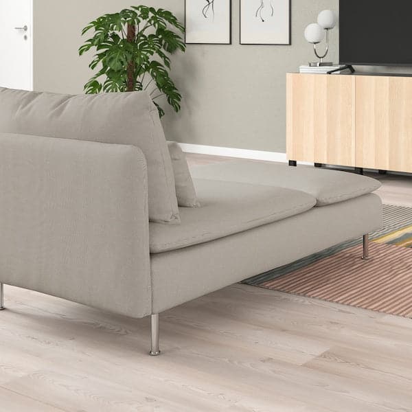 Ikea SÖDERHAMN Chaise-longue, Fridtuna light beige ,