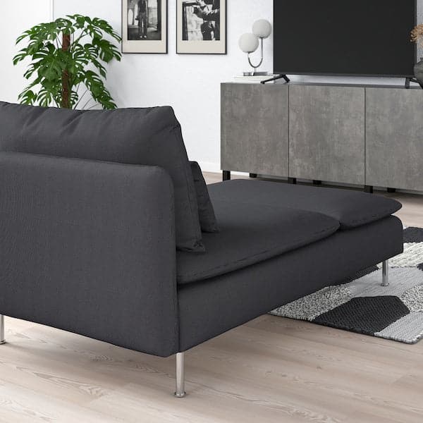 SÖDERHAMN Chaise-longue, Fridtuna grigio scuro , - best price from Maltashopper.com 39449598
