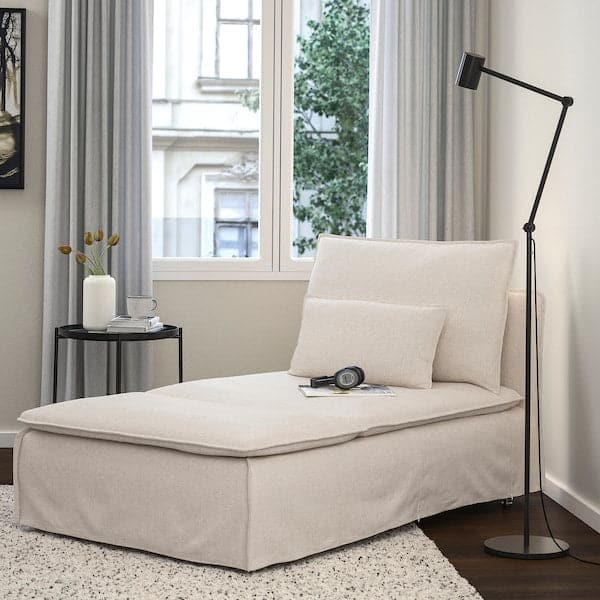 Ikea SÖDERHAMN Chaise-longue, Gransel color naturale ,