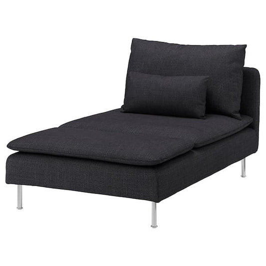 SÖDERHAMN - Chaise-longue, Hillared antracite , - best price from Maltashopper.com 39430570