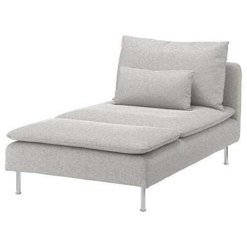 SÖDERHAMN chaise longue, Tallmyra white/black, 93x83x151 cm