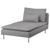 SÖDERHAMN chaise longue, Tonerud grey, 93x83x151 cm
