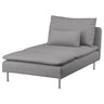 SÖDERHAMN chaise longue, Tonerud grey, 93x83x151 cm