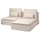 SÖDERHAMN 2-seat sofa with chaise longue, Gransel natural, 186x14x99 cm