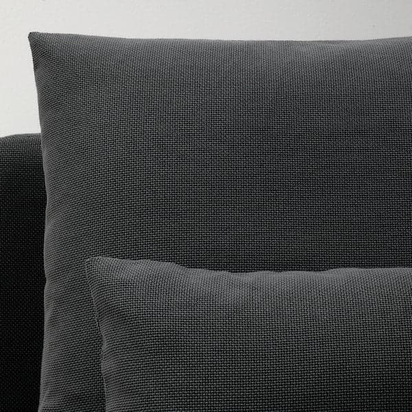 SÖDERHAMN 3-seater sofa, with open end element/Fridtuna dark grey , - best price from Maltashopper.com 29449626