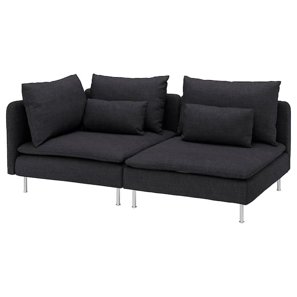 Ikea SÖDERHAMN - 3-seater sofa, open end/Hillared anthracite ,