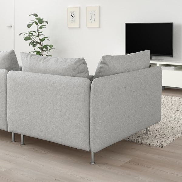 SÖDERHAMN - 3-seater sofa, open end/Tallmyra white/black , - best price from Maltashopper.com 89430657