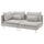 SÖDERHAMN 3-seat sofa, with open end/Tallmyra white/black, 192 cm