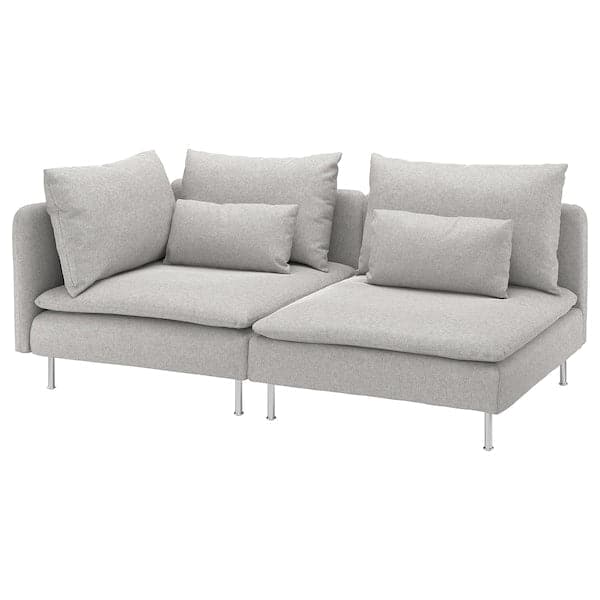 SÖDERHAMN - 3-seater sofa, open end/Tallmyra white/black ,