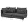 SÖDERHAMN - 3-seater sofa, open end/Tallmyra smoke grey ,