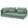 SÖDERHAMN 3-seat sofa, with open end/Tallmyra light green, 6x14x99 cm