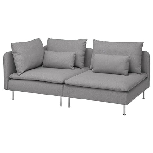 SÖDERHAMN 3-seater sofa, open end/Tonerud grey ,
