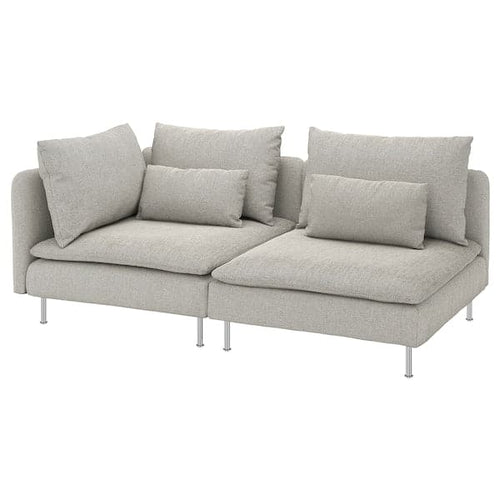 SÖDERHAMN 3-seater sofa - with open terminal/beige/brown Viarp
