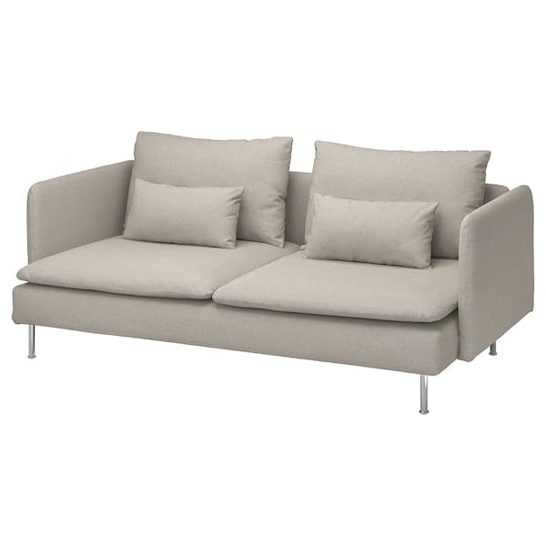 SÖDERHAMN 3-seater sofa, Fridtuna light beige ,