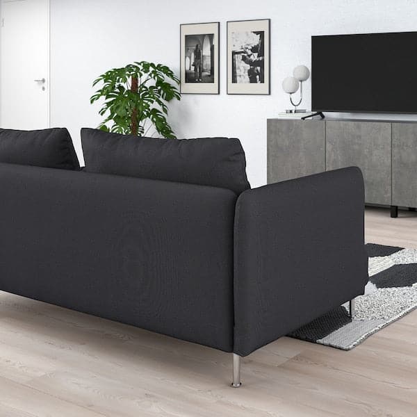 SÖDERHAMN 3-seater sofa, Fridtuna dark grey , - best price from Maltashopper.com 39449621