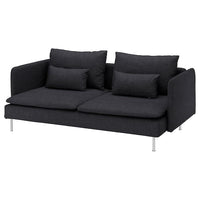 SÖDERHAMN - 3-seater sofa, Hillared anthracite , - best price from Maltashopper.com 89430582