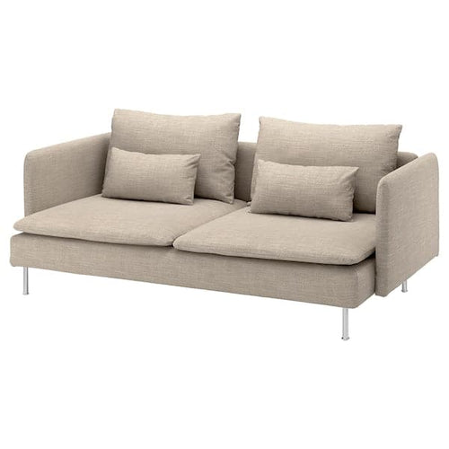 SÖDERHAMN - 3-seater sofa, Hillared beige ,