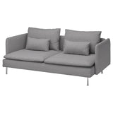 SÖDERHAMN 3-seat sofa, Tonerud grey, 198 cm