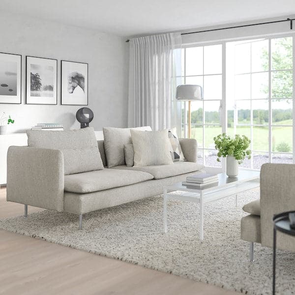 Ikea SÖDERHAMN 3-seater sofa - Beige/brown Viarp