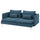 SÖDERHAMN 3-seat sofa, Tallmyra blue, 198 cm