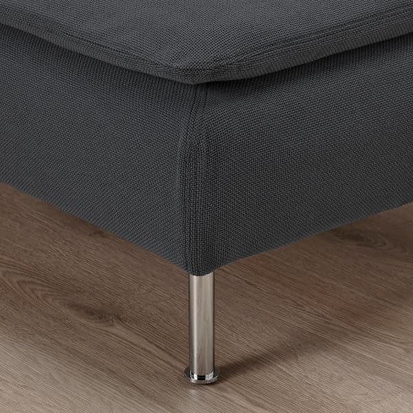 Ikea SÖDERHAMN 4-seater sofa with chaise-longue and open end piece Fridtuna/dark grey ,