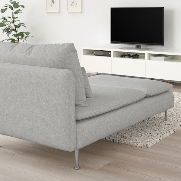 Ikea SÖDERHAMN - 4-seater sofa with chaise-longue, Tallmyra white/black , ikea_check