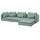 SÖDERHAMN 4-seat sofa with chaise longue, Tallmyra light green, 6x14x151 cm