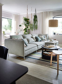 SÖDERHAMN 4-seater sofa - with chaise-longue/Viarp beige/brown - best price from Maltashopper.com 99305827