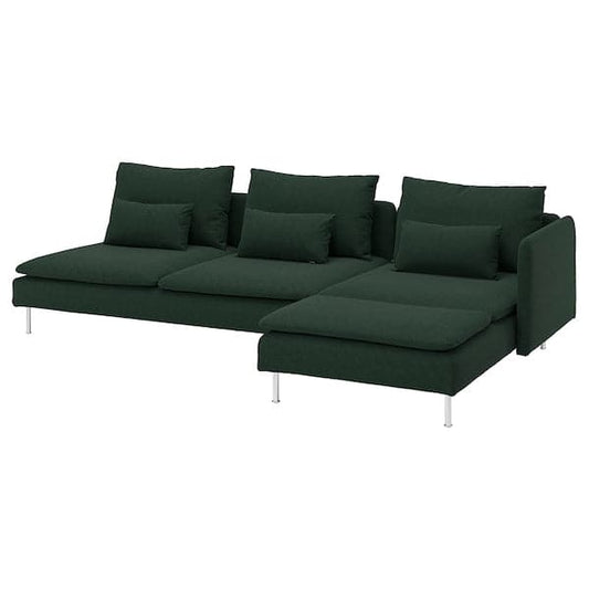 Ikea SÖDERHAMN - 4-seater sofa with chaise-longue ,