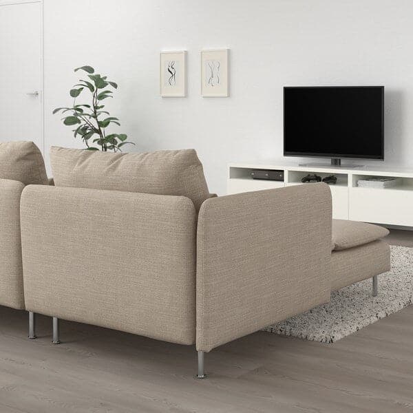 Ikea SÖDERHAMN - 4-seater sofa with chaise-longue ,
