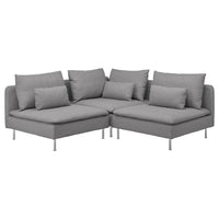SÖDERHAMN 3-seater corner sofa, Tonerud grey , - best price from Maltashopper.com 19452068