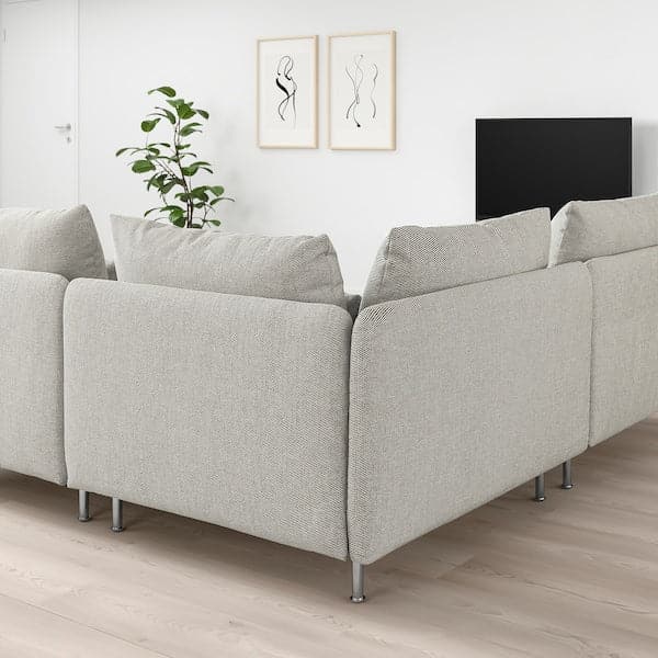 Ikea SÖDERHAMN 3-seater corner sofa - Beige/brown Viarp ikea_check