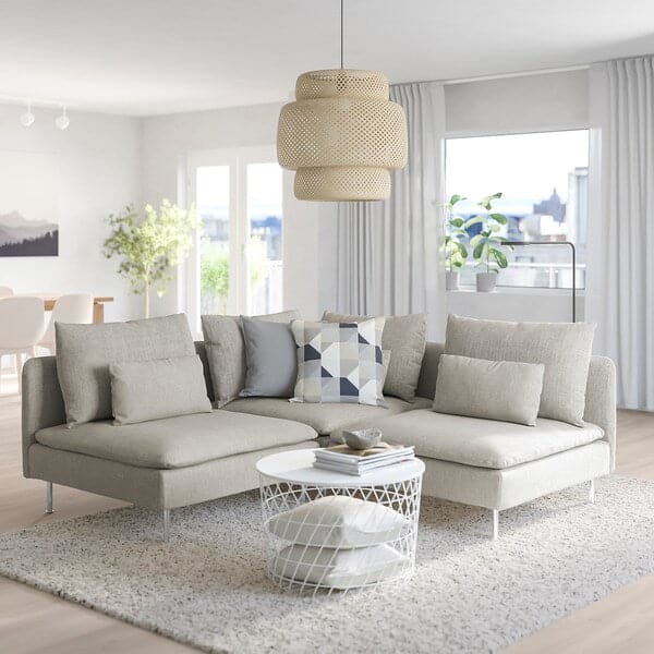 Ikea SÖDERHAMN 3-seater corner sofa - Beige/brown Viarp ikea_check