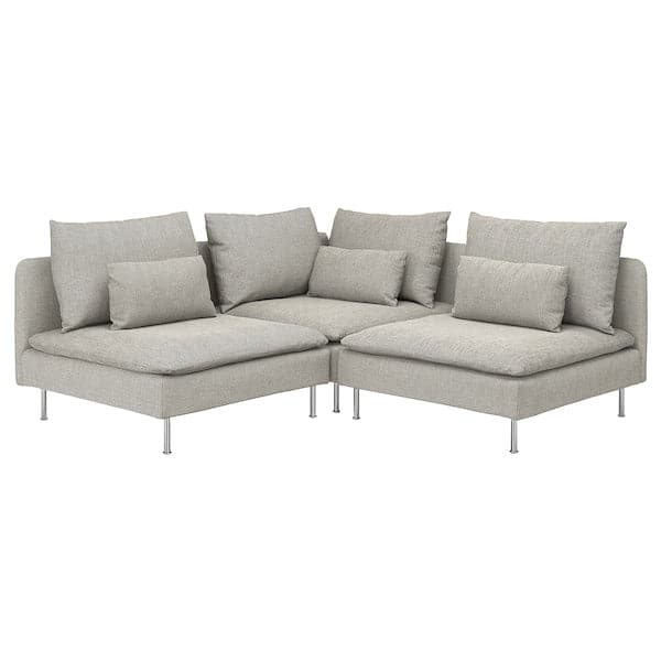 Ikea SÖDERHAMN 3-seater corner sofa - Beige/brown Viarp ikea_check