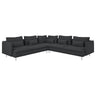 SÖDERHAMN corner sofa, 6-seat, Fridtuna dark grey, 291x14x99 cm