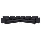 SÖDERHAMN corner sofa, 6-seat, Hillared anthracite, 291x14x99 cm