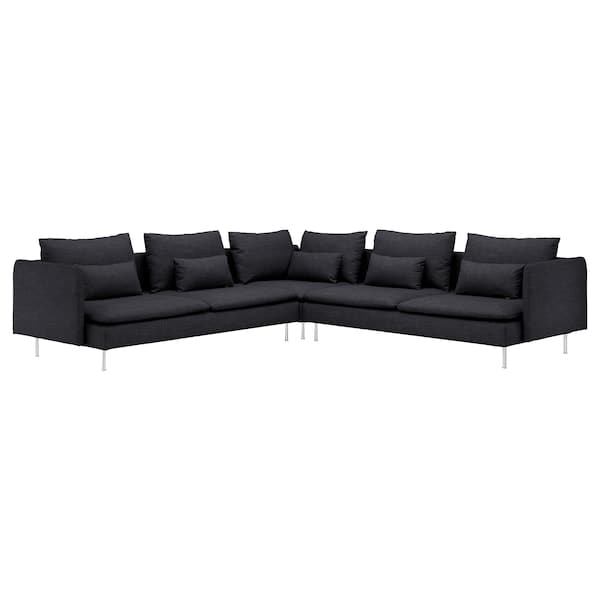 SÖDERHAMN - 6 seater corner sofa, Hillared anthracite ,