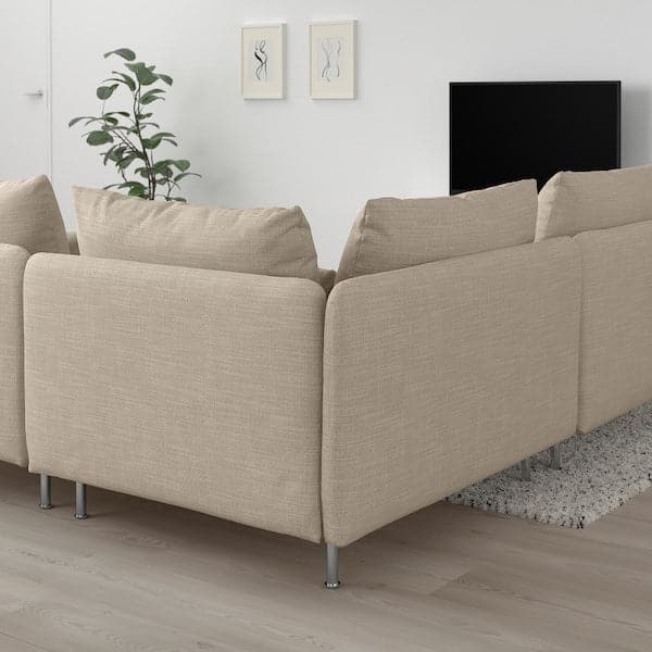 Ikea SÖDERHAMN - 6 seater corner sofa, Hillared beige ,