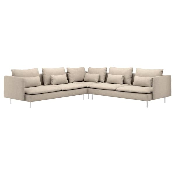 Ikea SÖDERHAMN - 6 seater corner sofa, Hillared beige , ikea_check